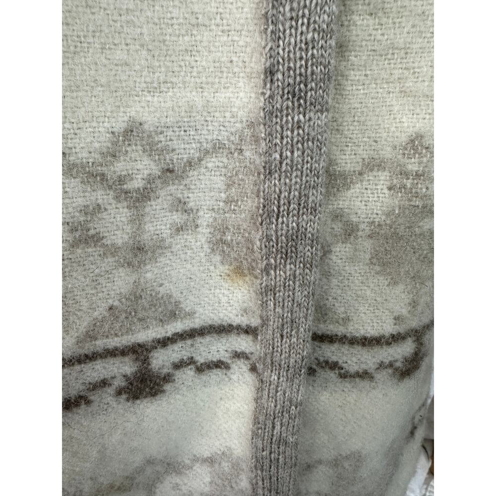 Alafoss Icewool S Ivory 100% Pure Virgin Wool Long Cardigan Sweater Coat - Picture 9 of 16